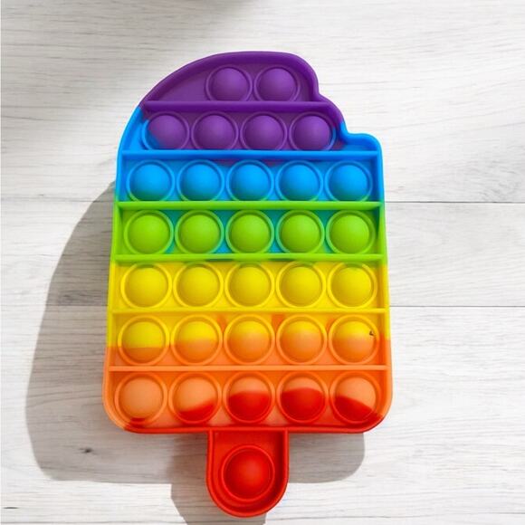 Lot of 2 Pop Toys Sensory Toys Bubble Pop- Ice Cream & Unicorn NEW - Picture 2 of 6